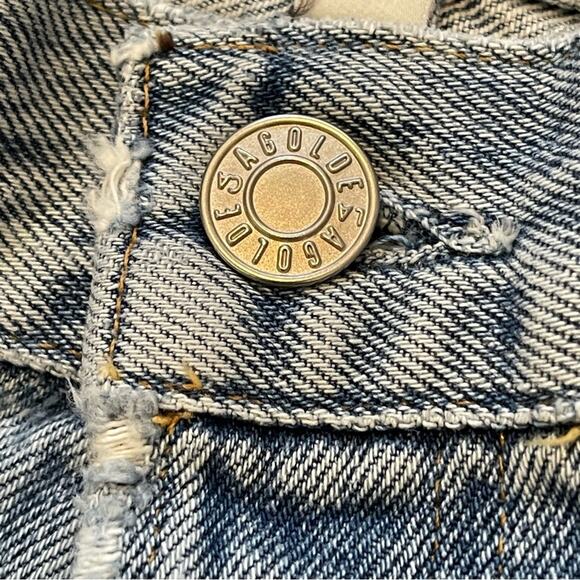 AGOLDE 90s Pinch Waist Flashback High Rise Straight Leg Light Wash 32 NWT - Picture 8 of 15